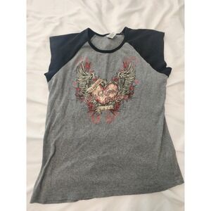 Bella Women's Size XL Las Vegas Bike‎ Fest 2015 Grey T-Shirt. 15th Anniversary